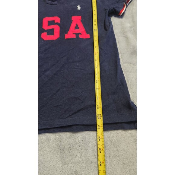 POLO Ralph Lauren USA Olympic Team Custom Slim Fit Blue Shirt Men’s Size M - Picture 6 of 8